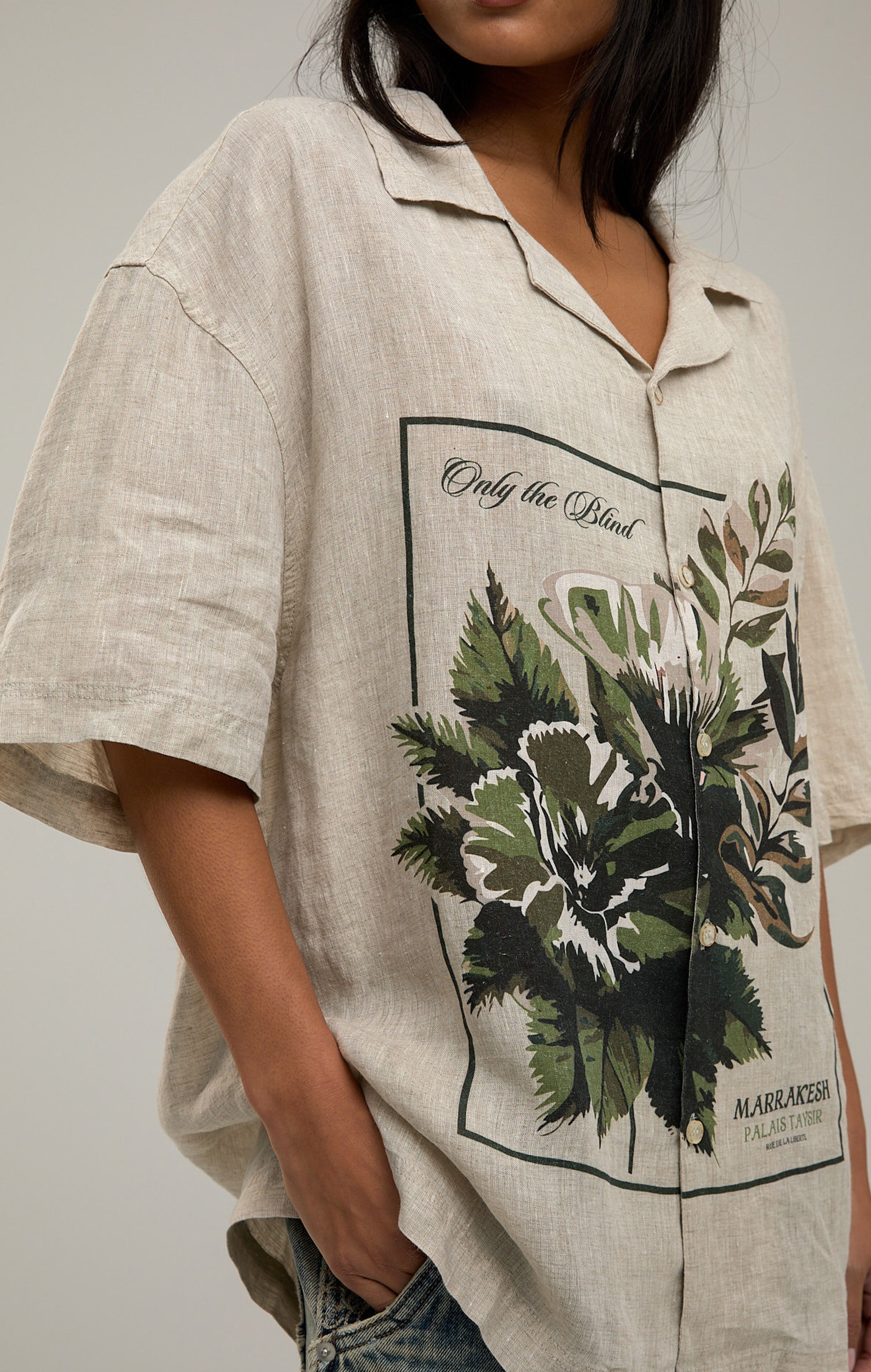 BOTANICAL LINEN SHIRT