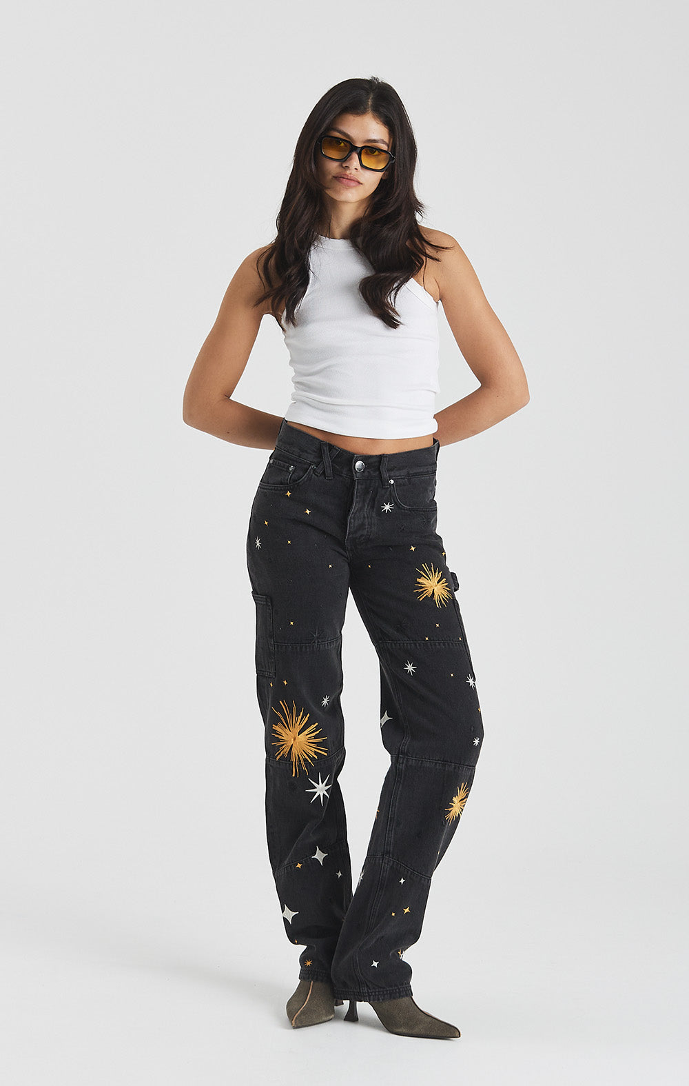 Bright Shooting Star Denim Jeans - ONLY THE BLIND™