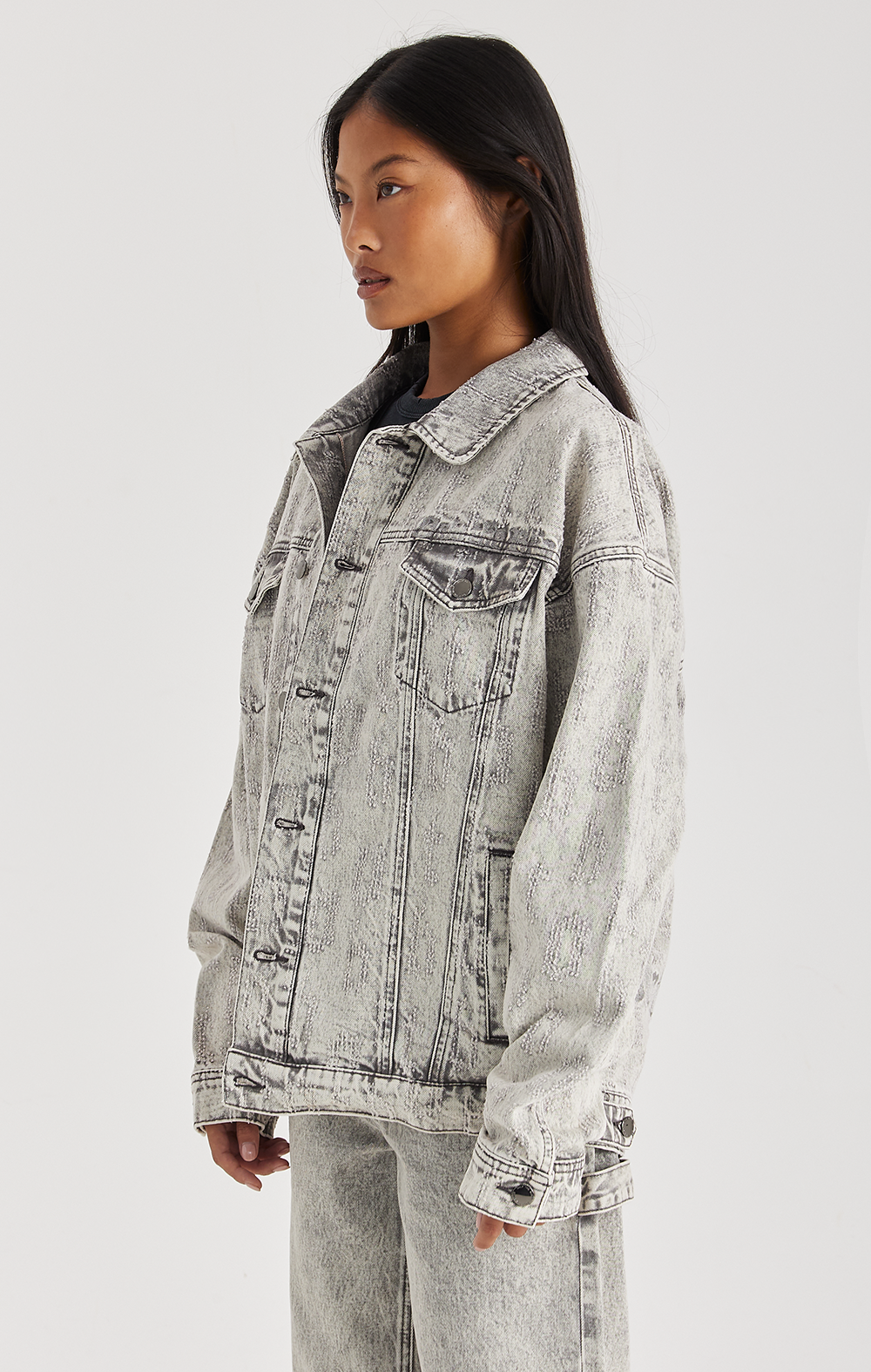 GREY ECLIPSE DENIM JACKET