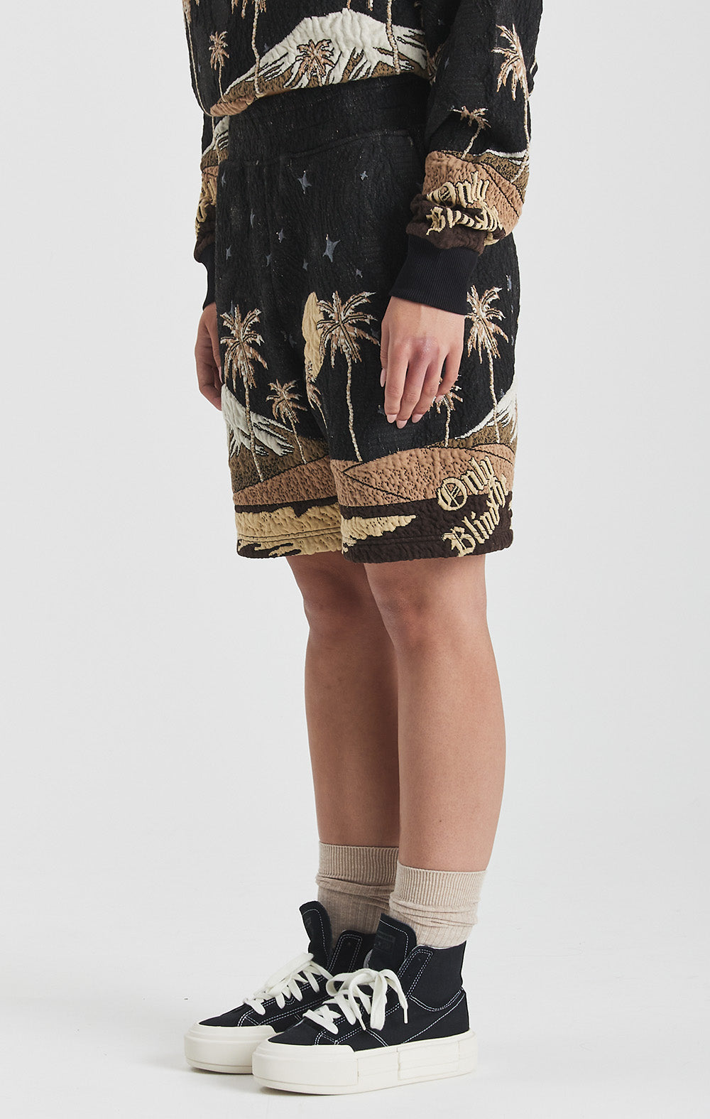 Sepia Mountain Jacquard Shorts - ONLY THE BLIND™