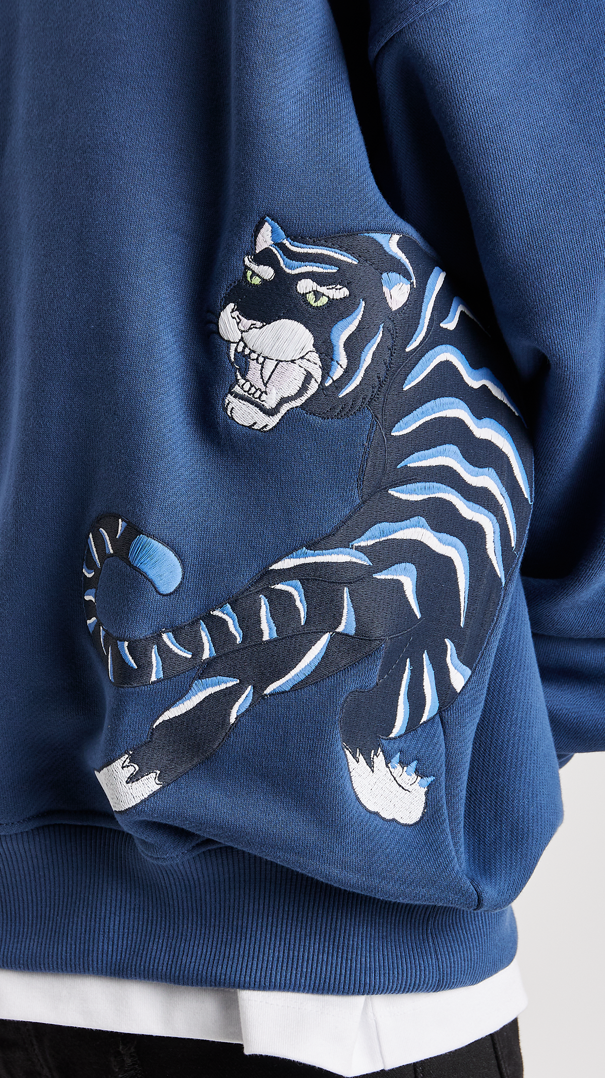 Azure Tiger Statement Hoodie - ONLY THE BLIND™