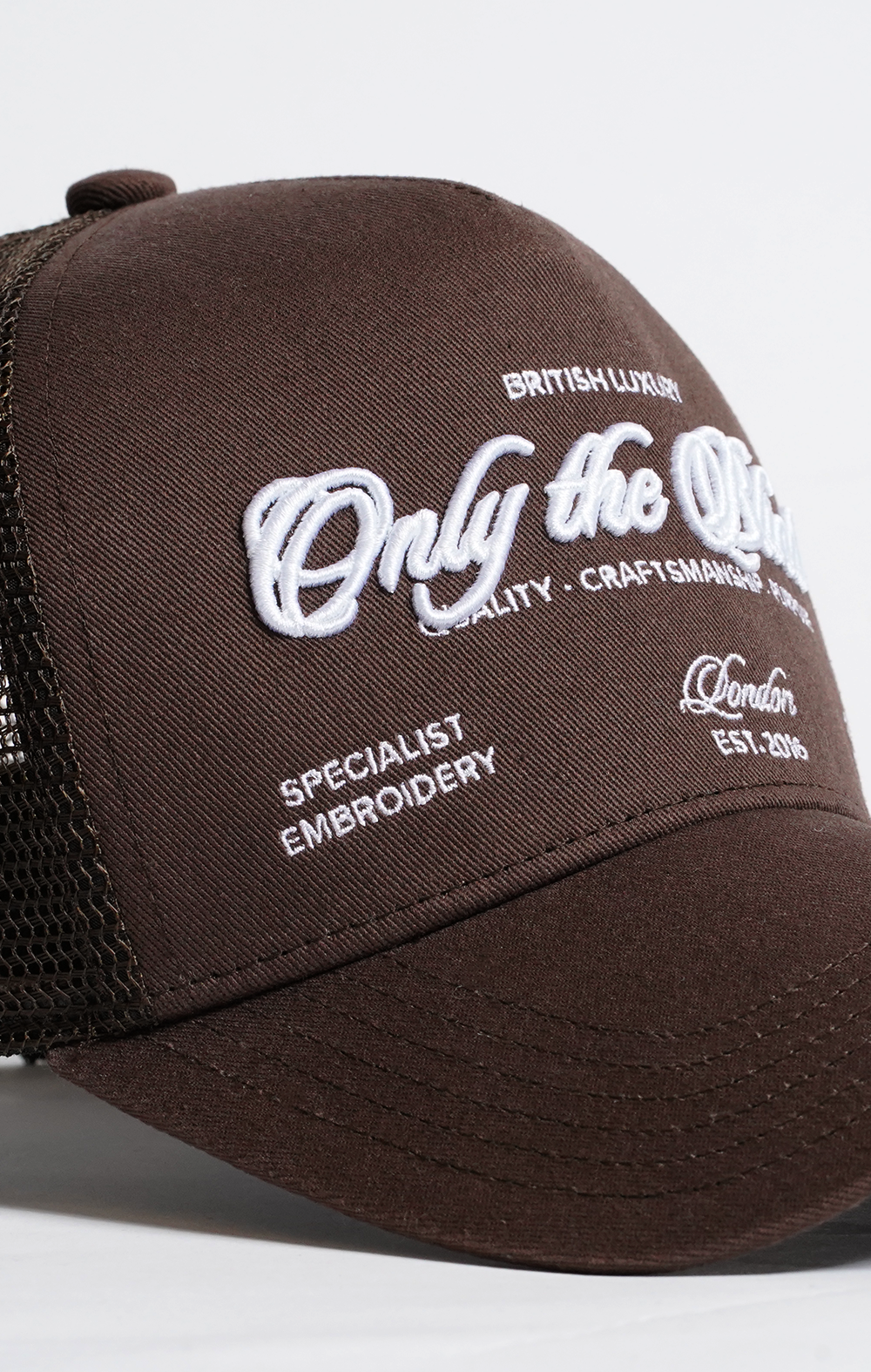 BROWN SPECIALIST TRUCKER CAP