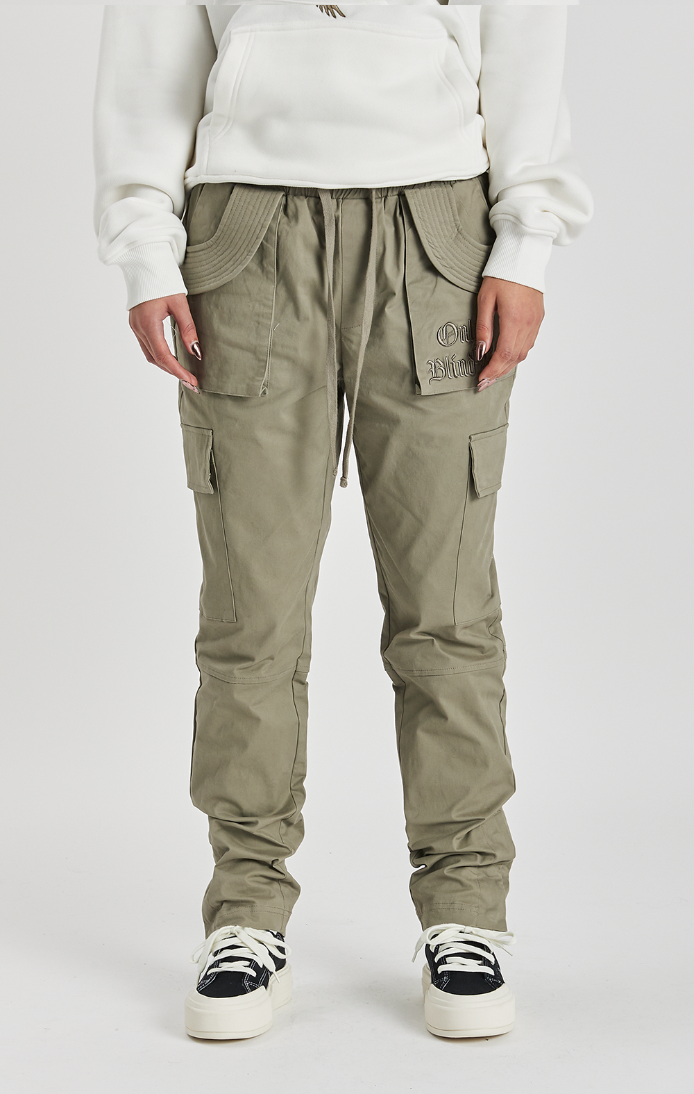 KHAKI TWILL CARGO PANT - ONLY THE BLIND™