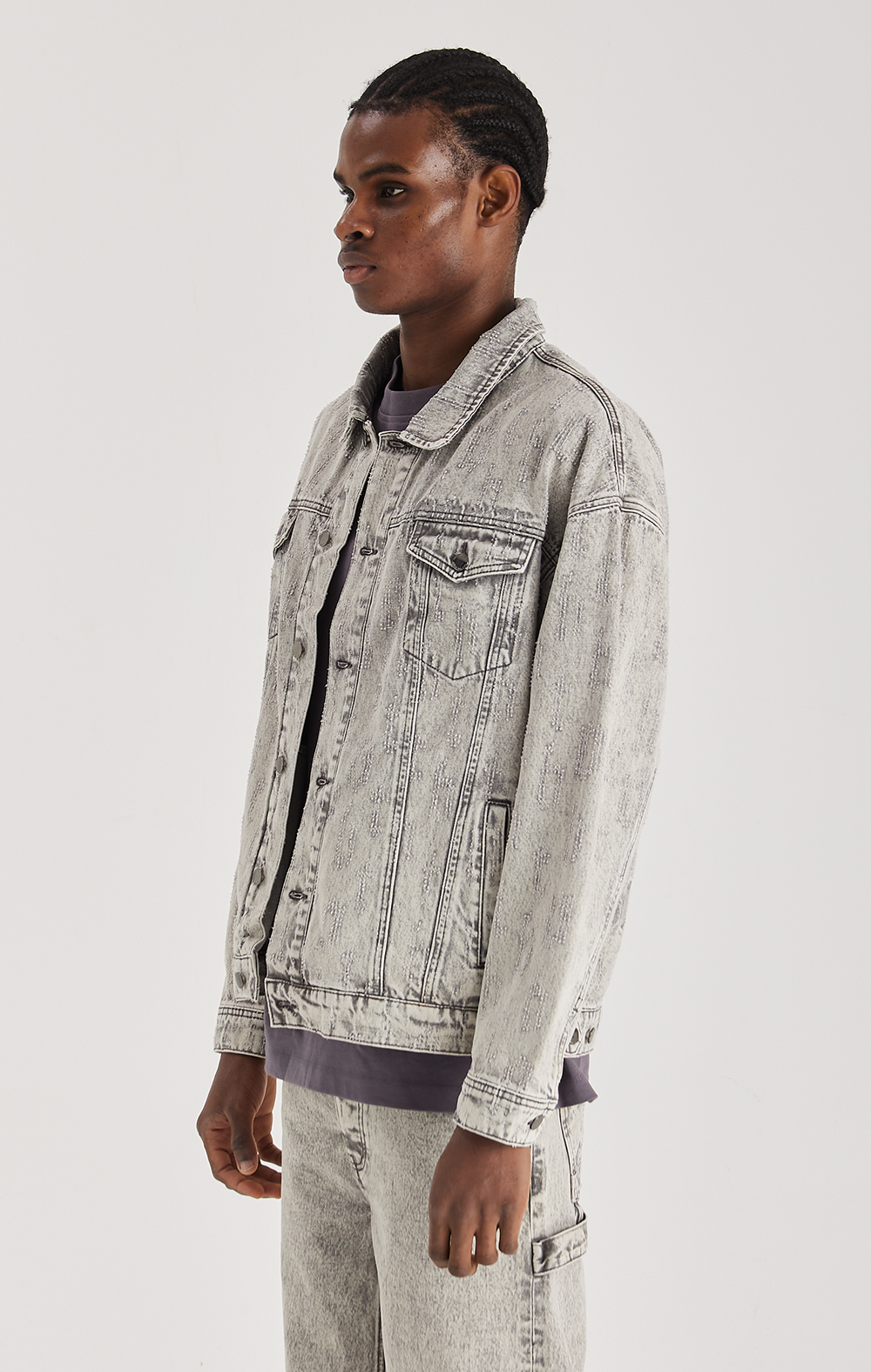 GREY ECLIPSE DENIM JACKET